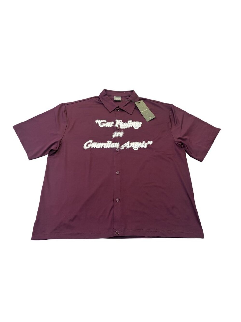 Santo Studio Uno Gut Feelings Shirt in Merlot